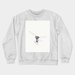 A Gymnast Doing an Aerial Crewneck Sweatshirt